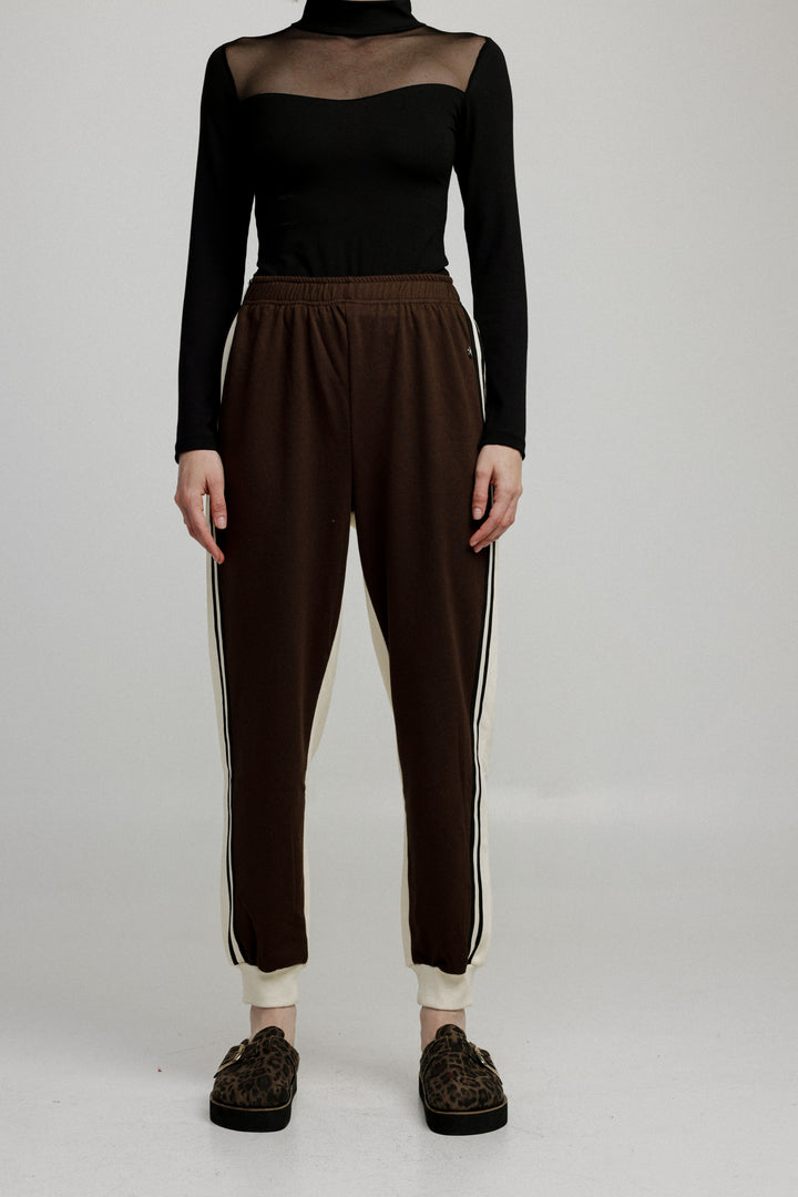 Shoko Brown/Cream Joggers