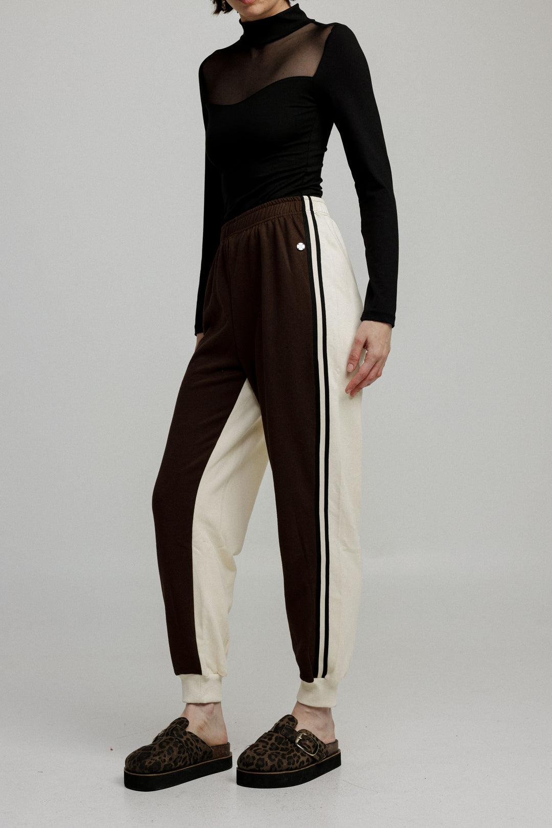 Shoko Brown/Cream Joggers