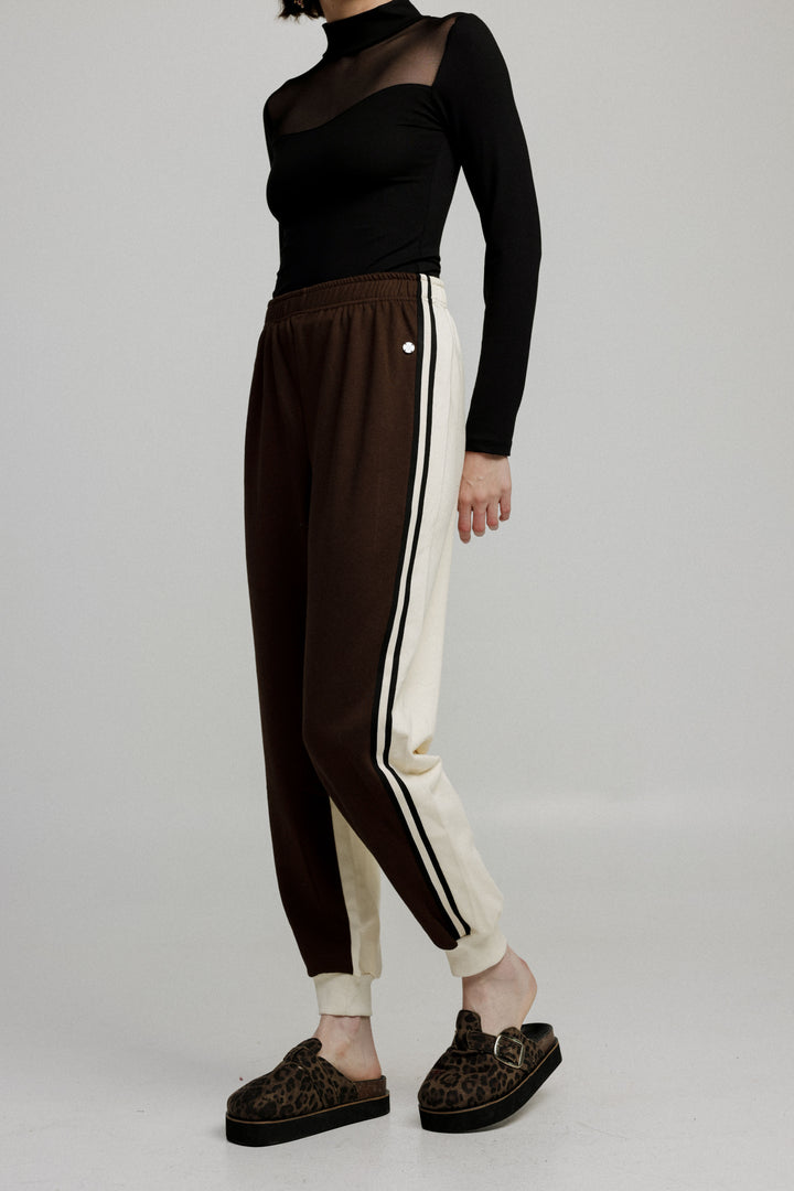 Shoko Brown/Cream Joggers