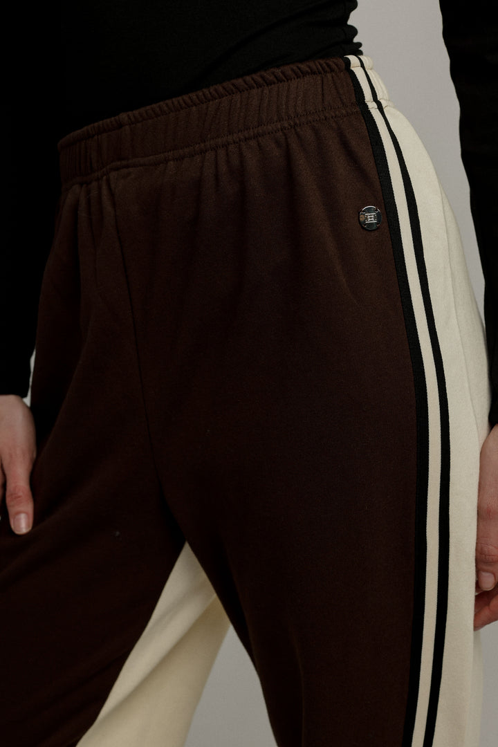 Shoko Brown/Cream Joggers