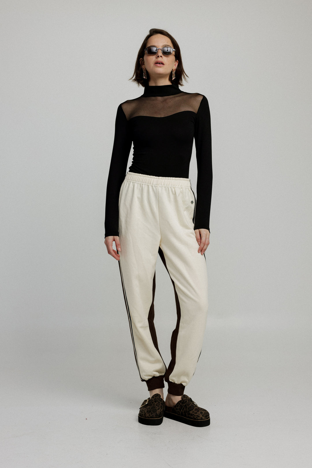 Shoko Cream/Brown Joggers