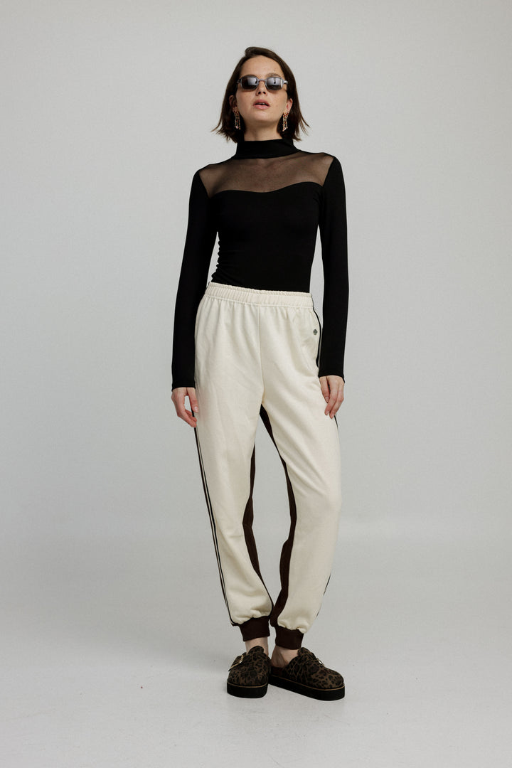 Shoko Cream/Brown Joggers
