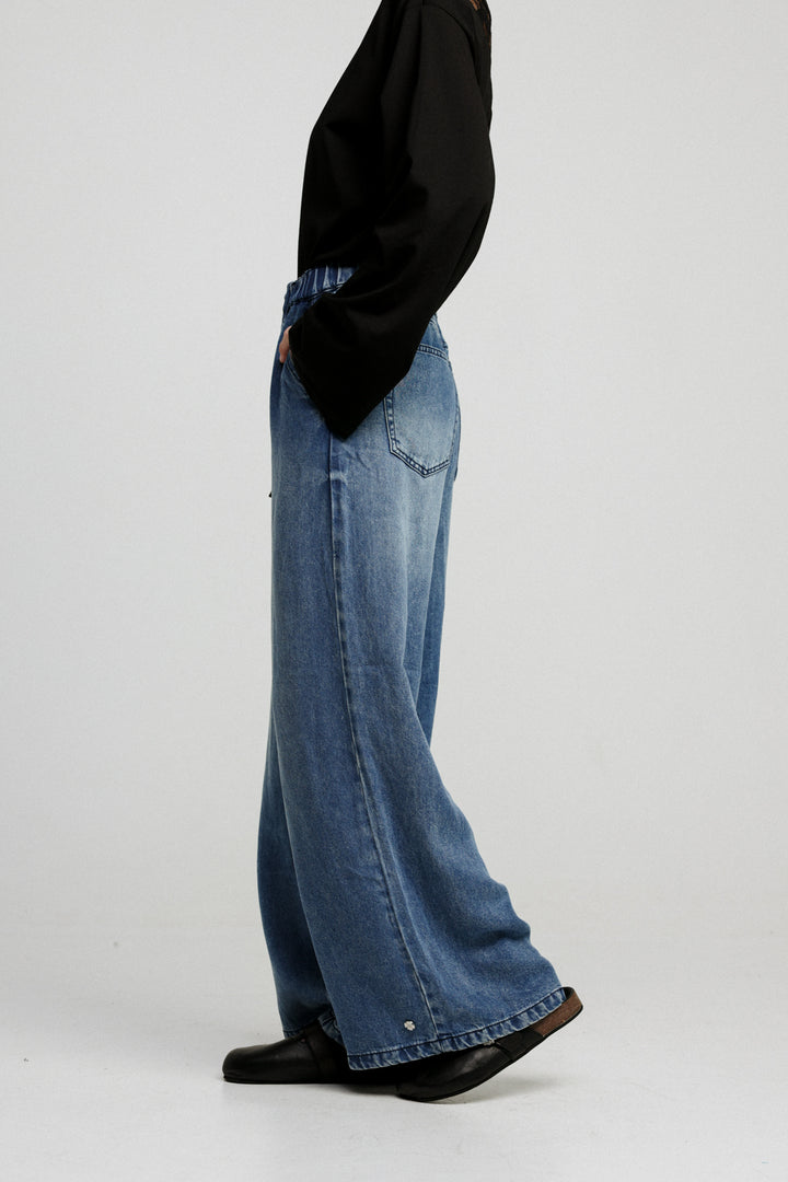 Touch Blue Wide Denim