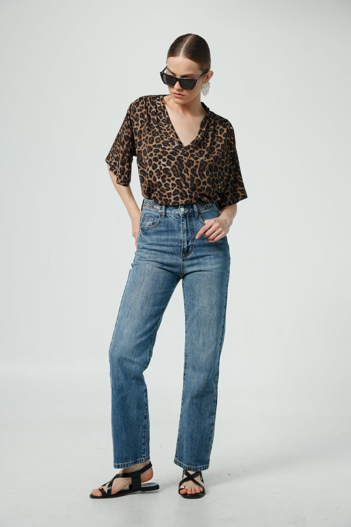 Please Leopard T-Shirt