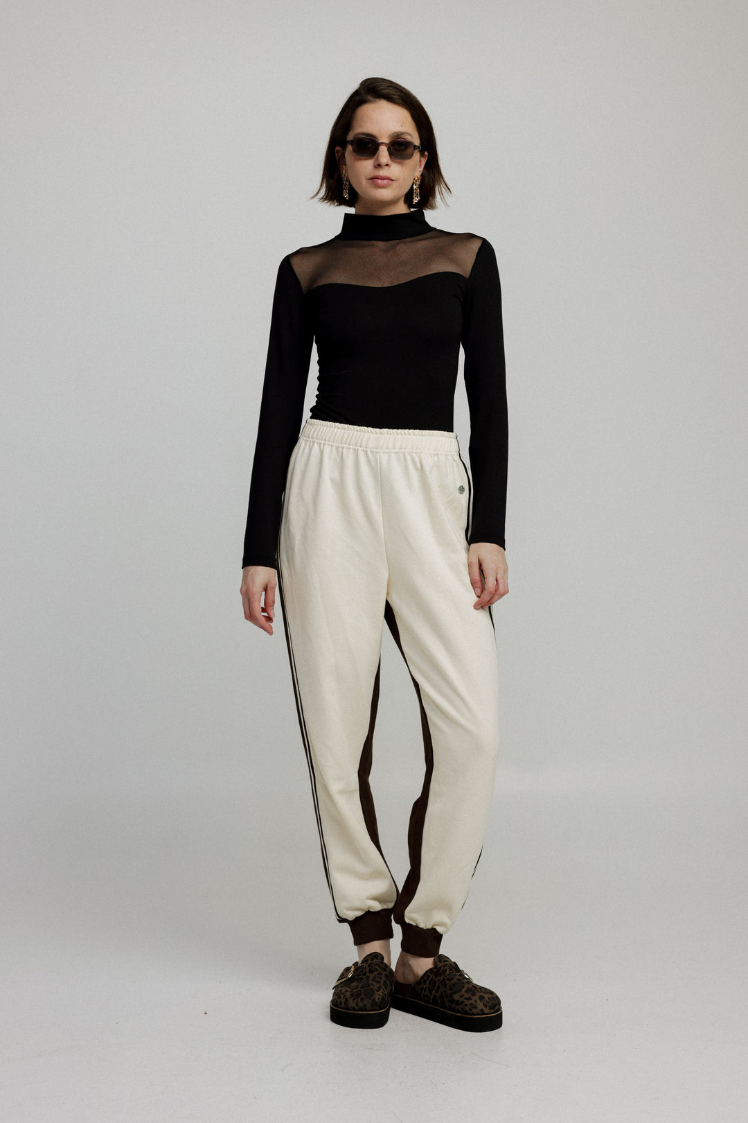 Shoko Cream/Brown Joggers