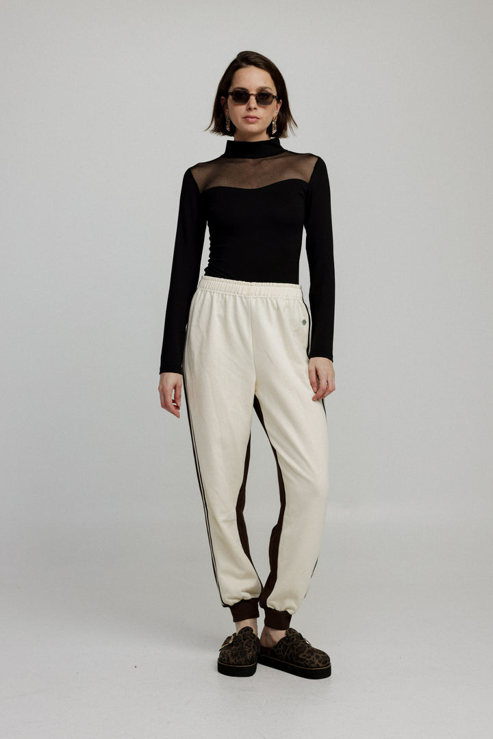Shoko Cream/Brown Joggers