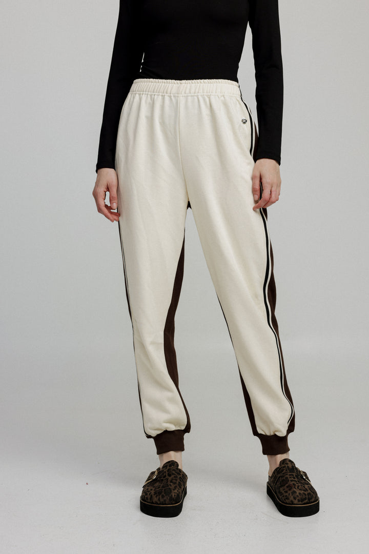 Shoko Cream/Brown Joggers