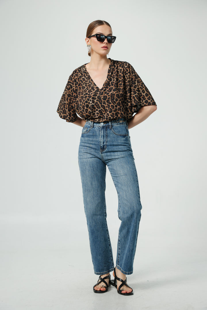 Please Leopard T-Shirt