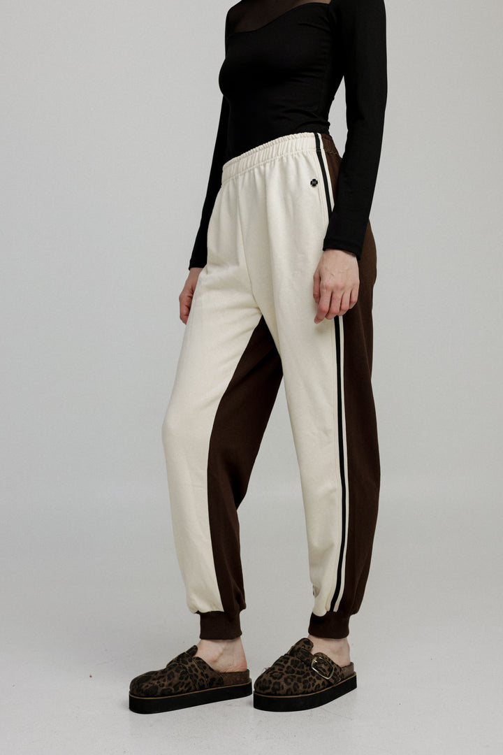 Shoko Cream/Brown Joggers