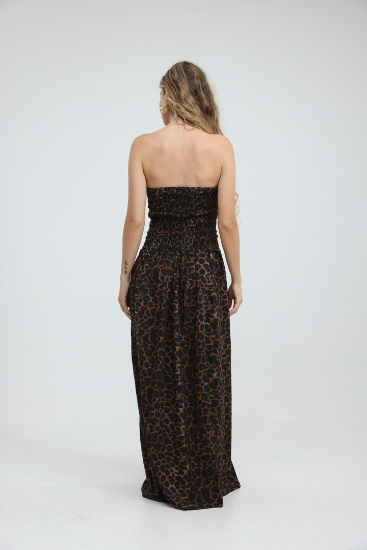 Listen Dark Leopard Dress