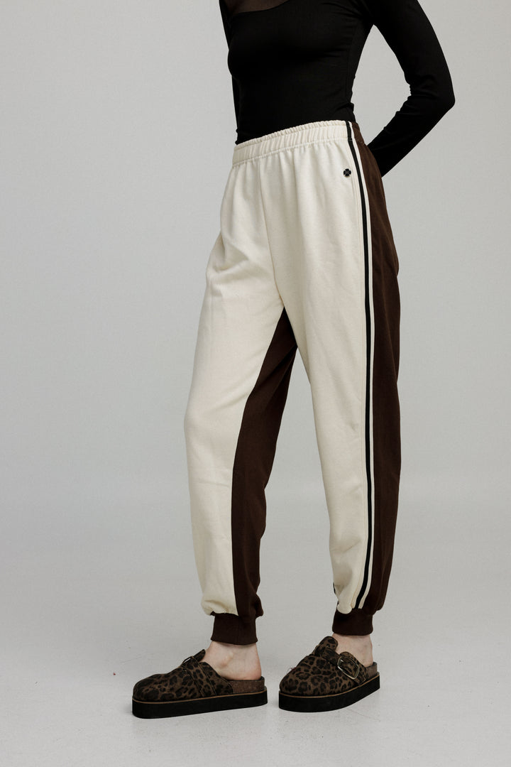 Shoko Cream/Brown Joggers