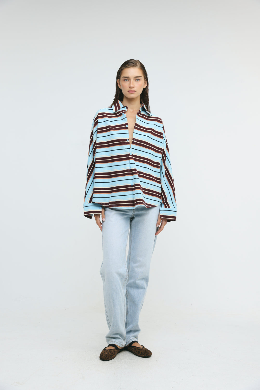 Crossing Blue Stripes Polo