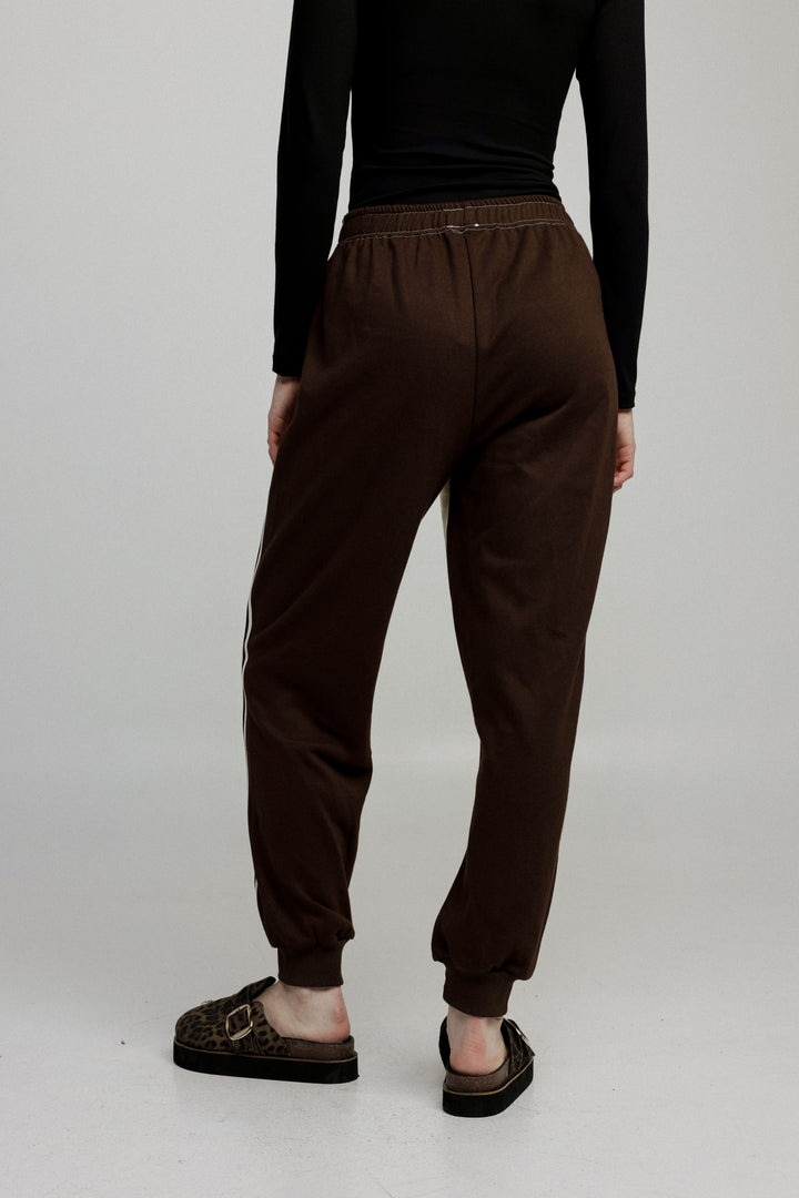 Shoko Cream/Brown Joggers