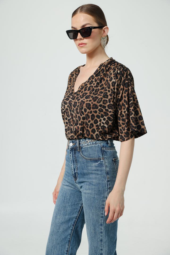 Please Leopard T-Shirt