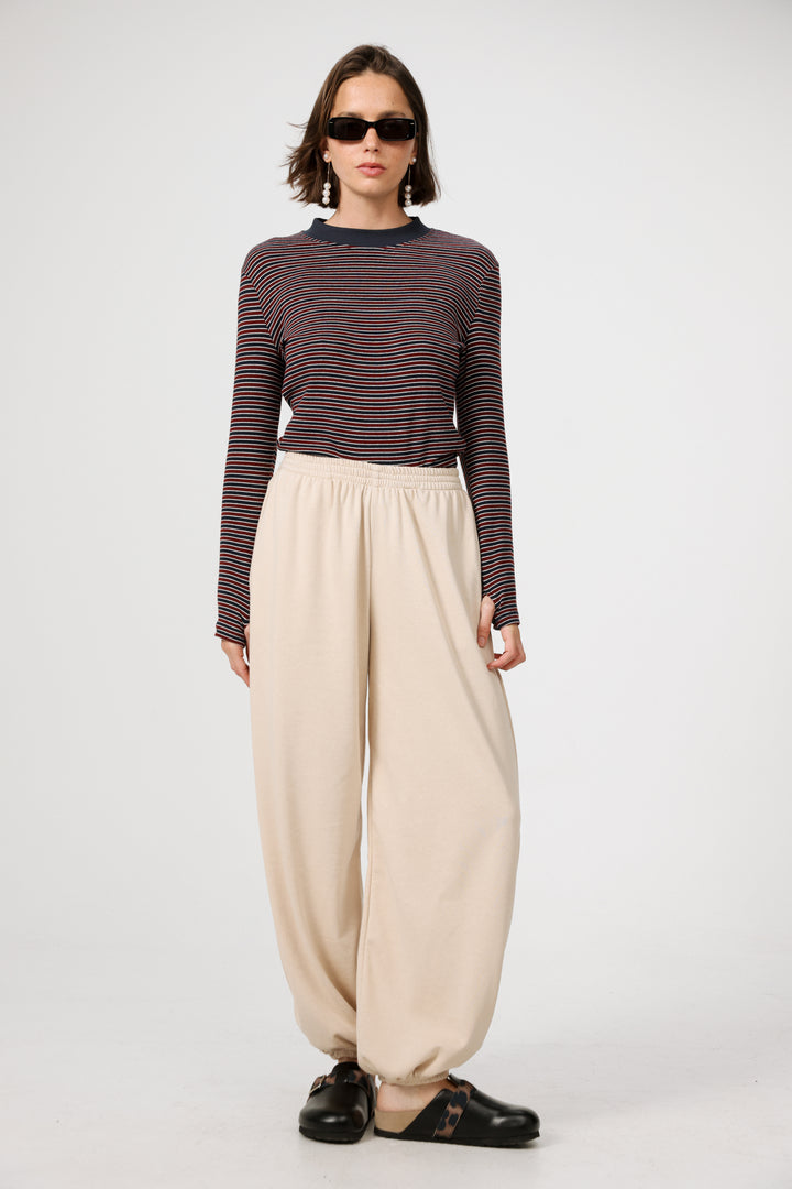 Rebasically Wine Striped Shirt