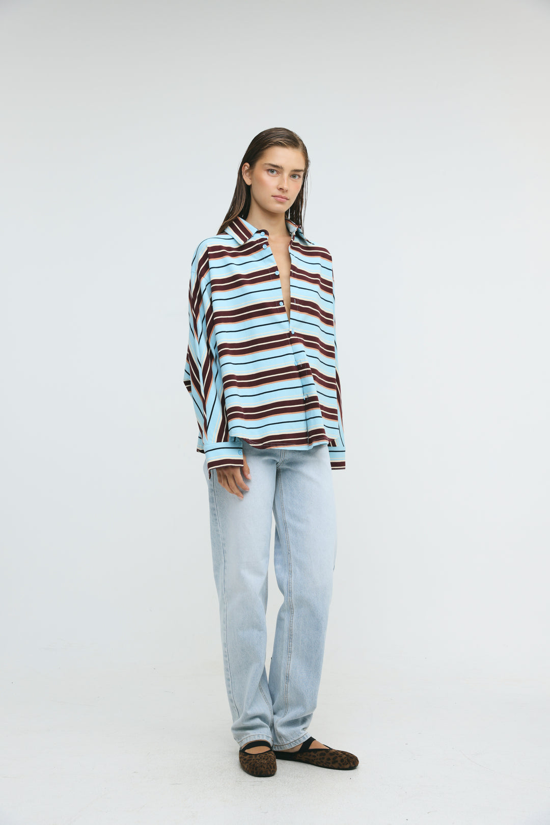 Crossing Blue Stripes Polo
