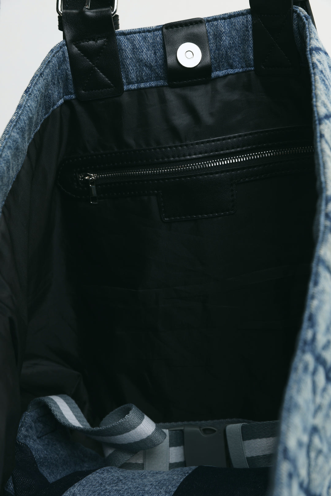 Quilted Denim Blue Bag