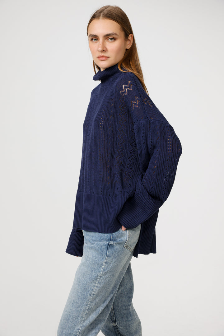 סריג בצבע כחול נייבי מידה XS Still Navy Jumper
