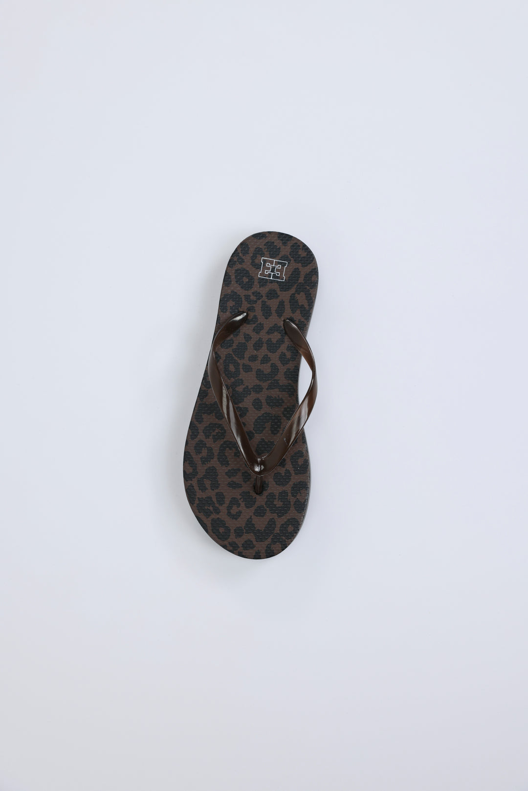 Leopard/Brown Platform Flip Flops