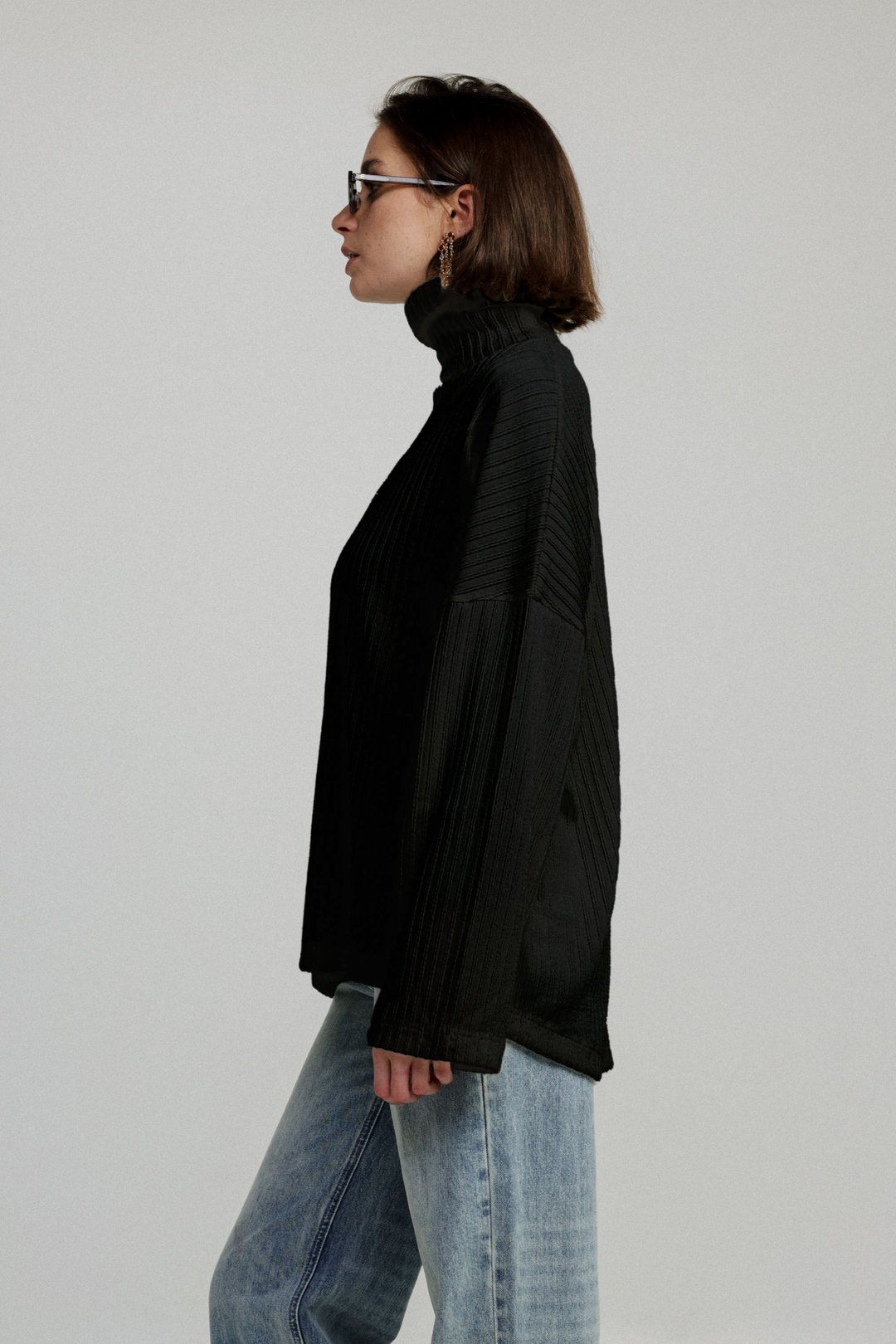 Wanted Black Oversized Jumper