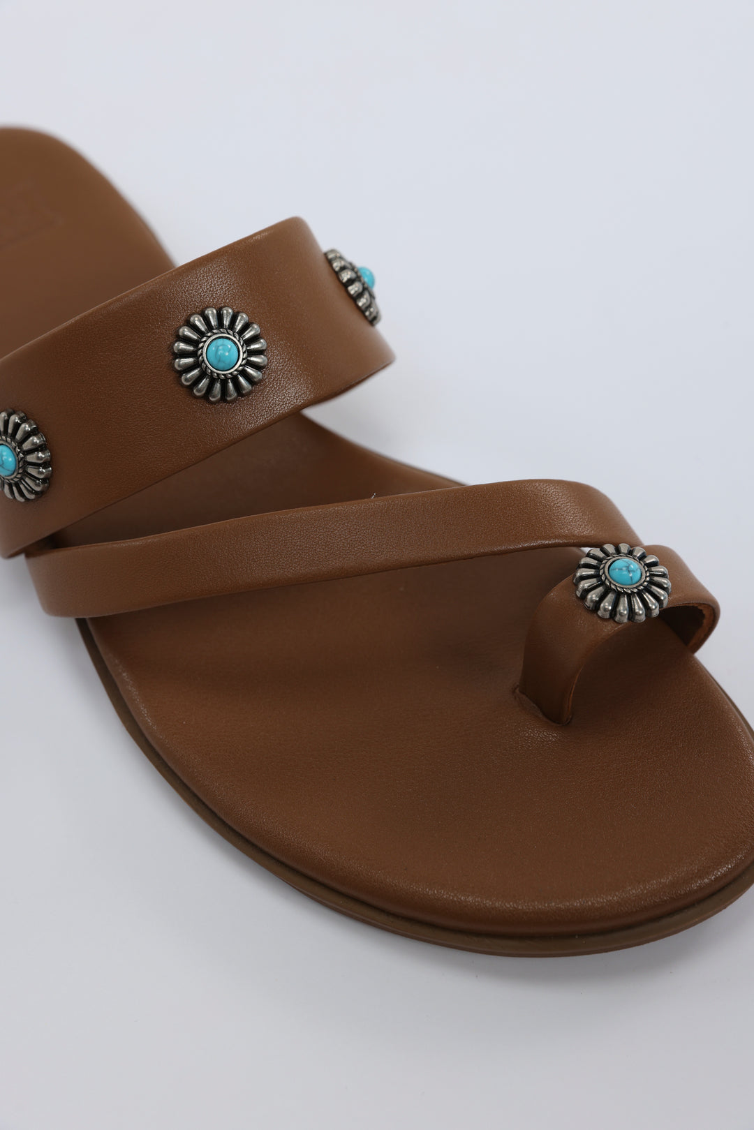 Brown Toe Loop Sandals