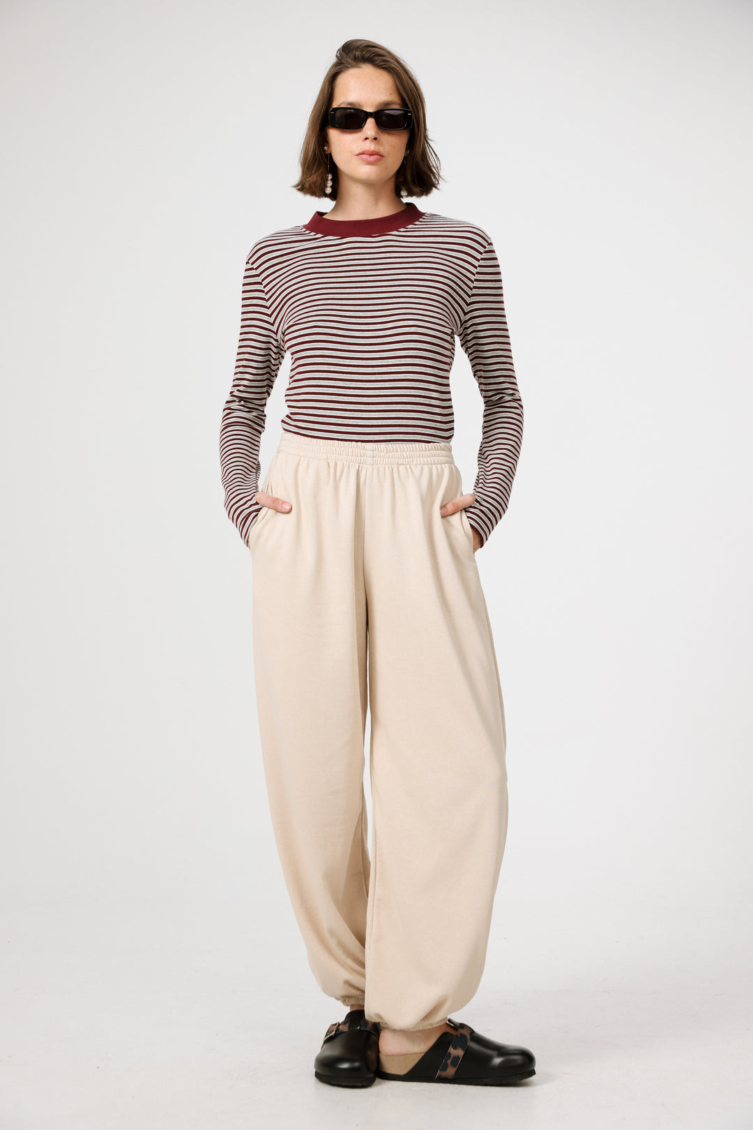 Rebasically Grey Striped Shirt