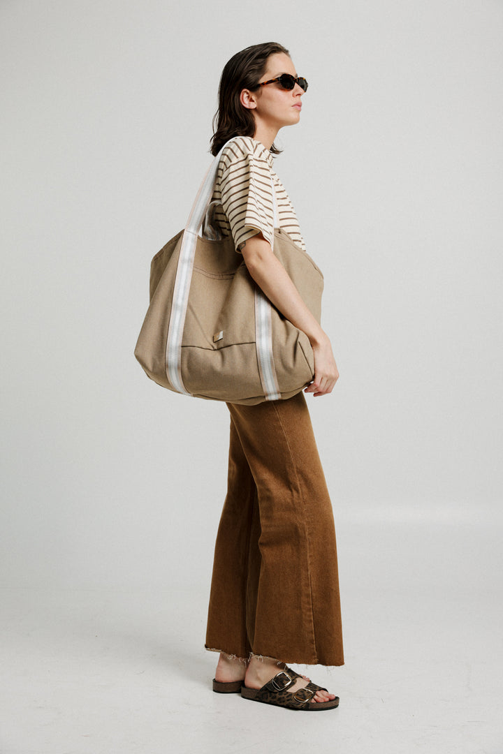 Big Beige Tote Bag