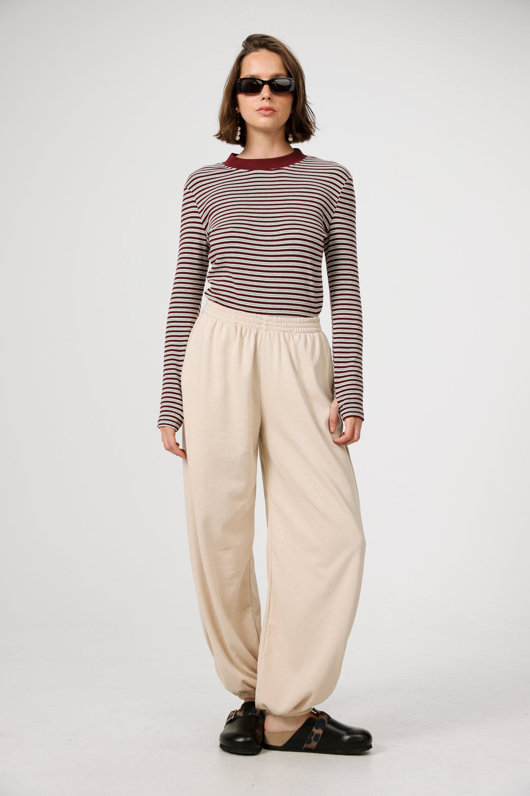 Rebasically Grey Striped Shirt
