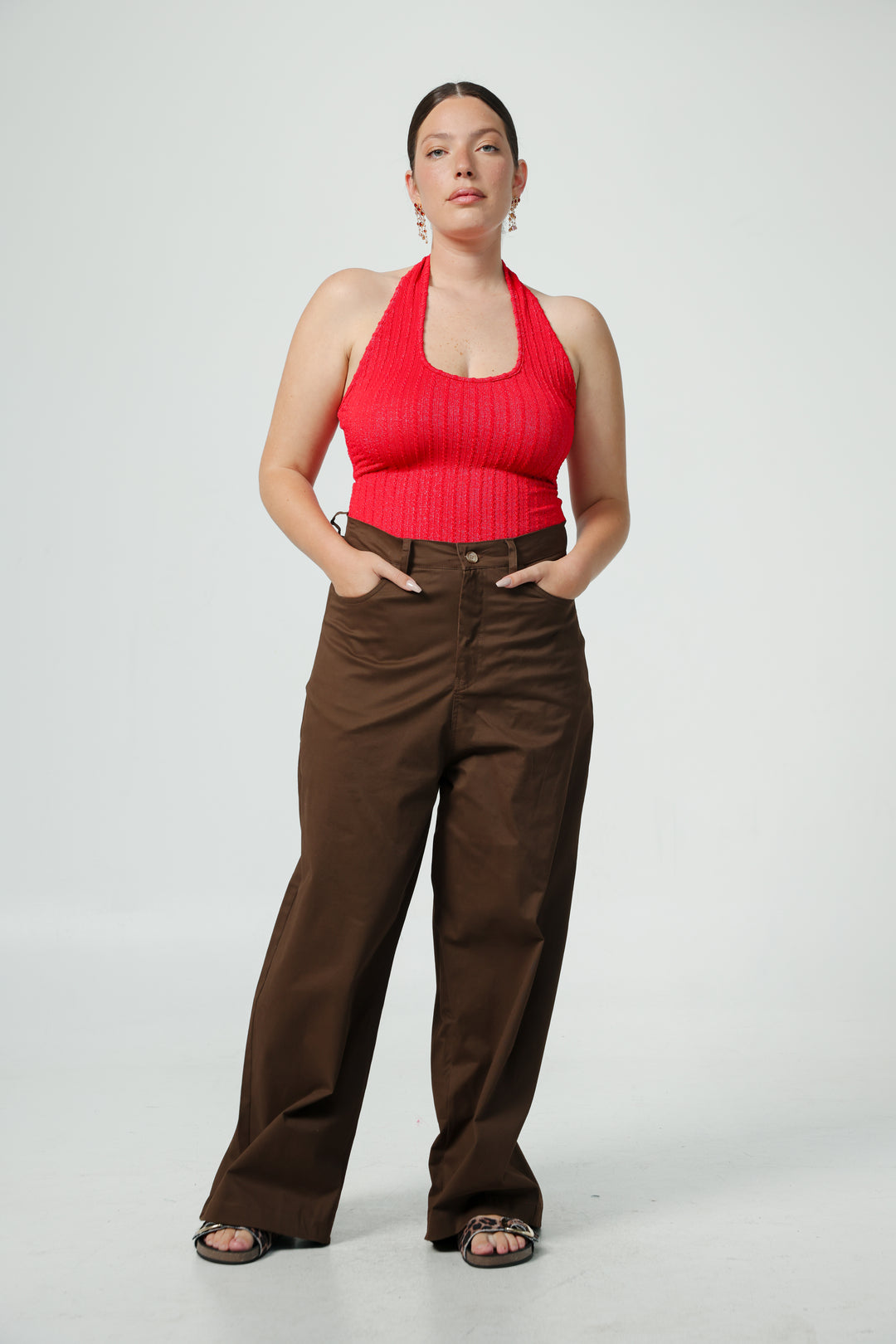 Believe Red Bodysuit