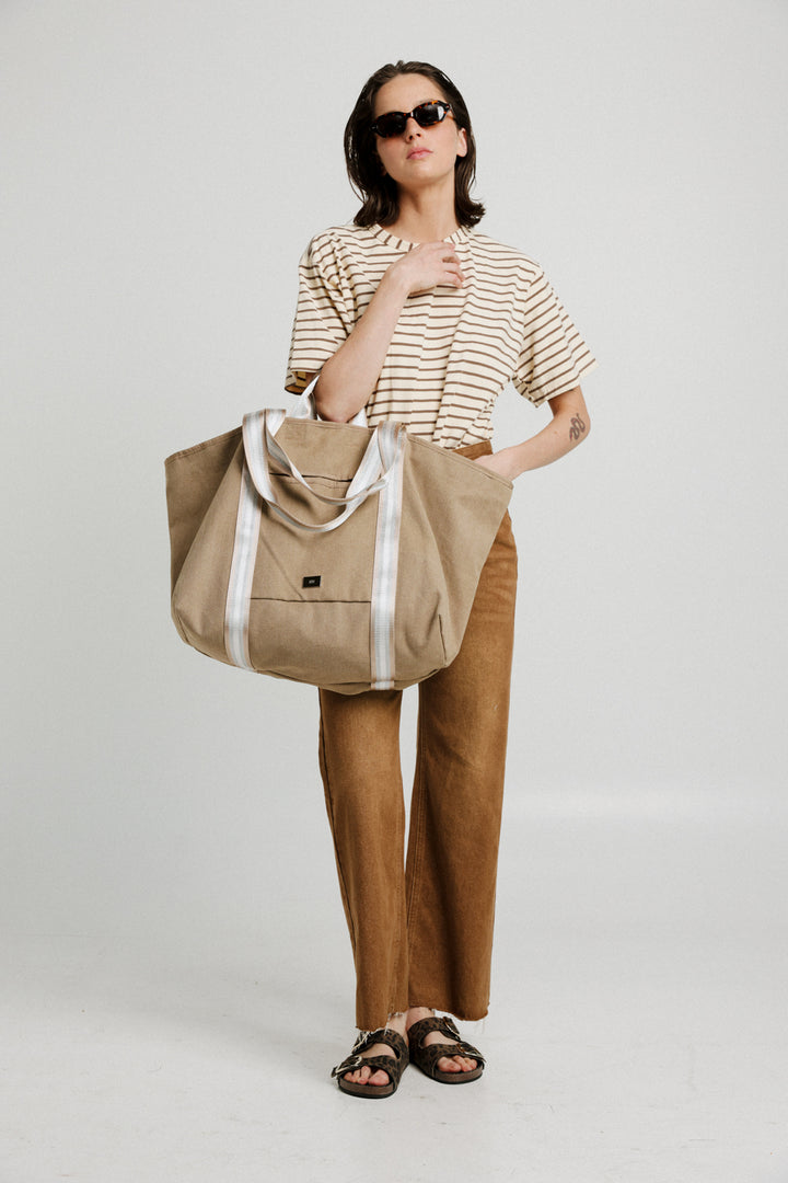 Big Beige Tote Bag