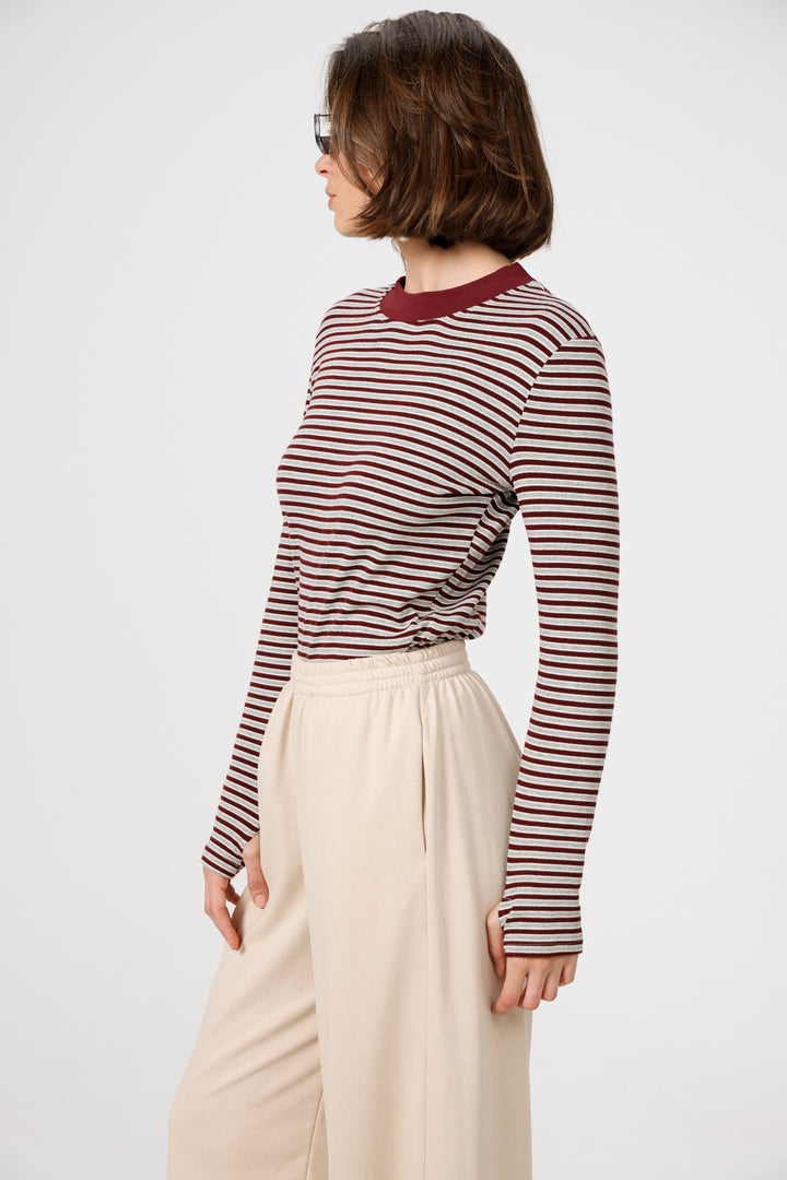 Rebasically Grey Striped Shirt