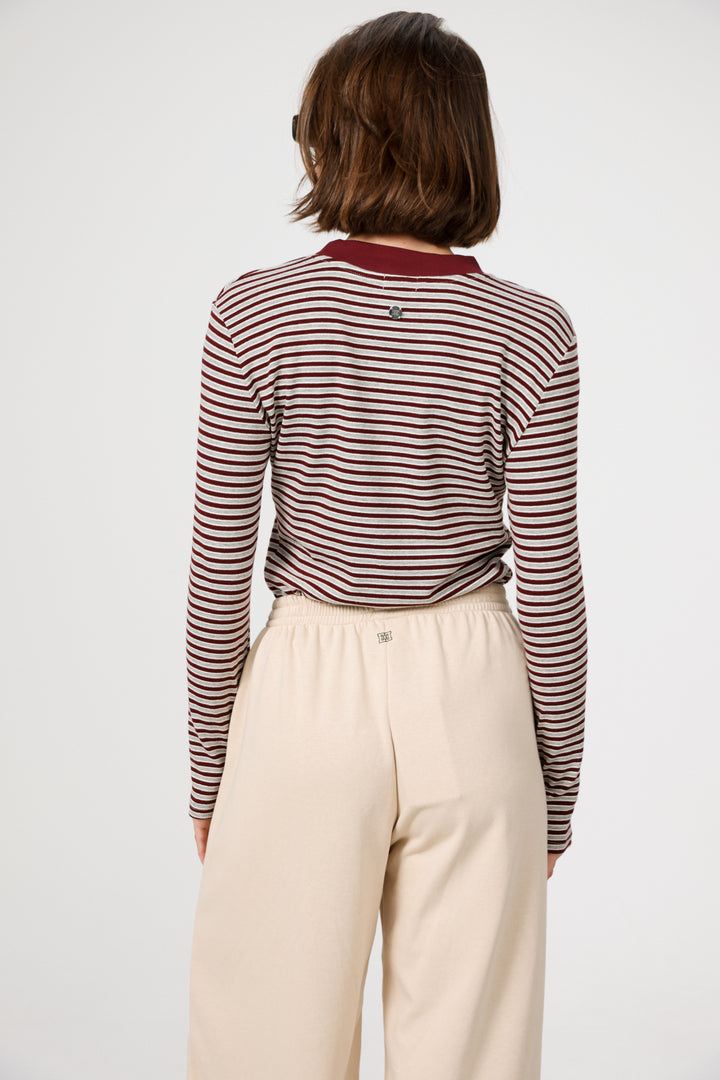 Rebasically Grey Striped Shirt