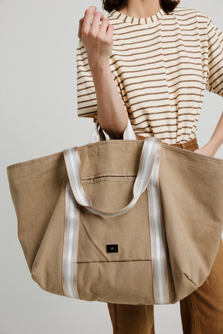 Big Beige Tote Bag