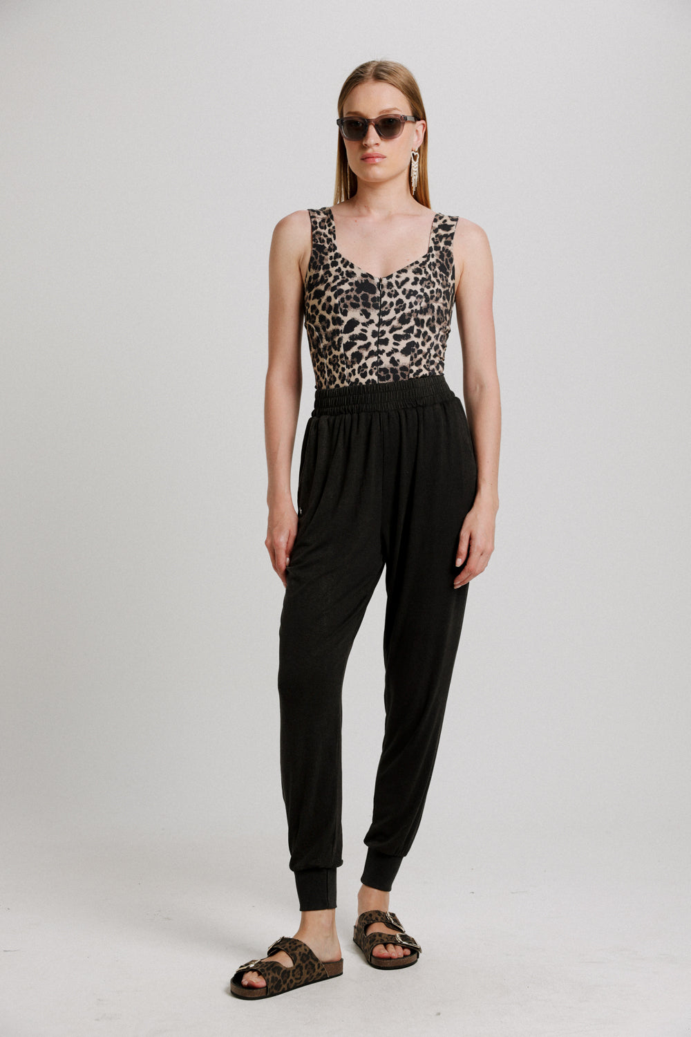 Corset Leopard Bodysuit