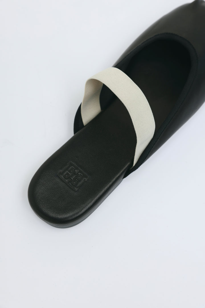 Black Ballerina Slides
