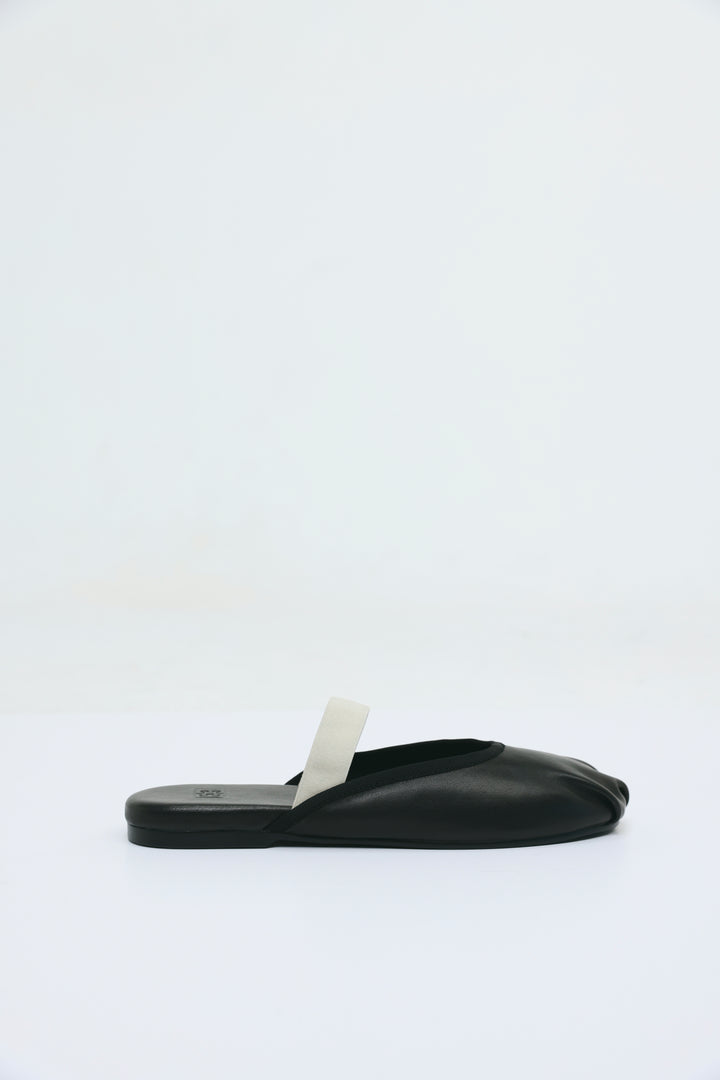 Black Ballerina Slides