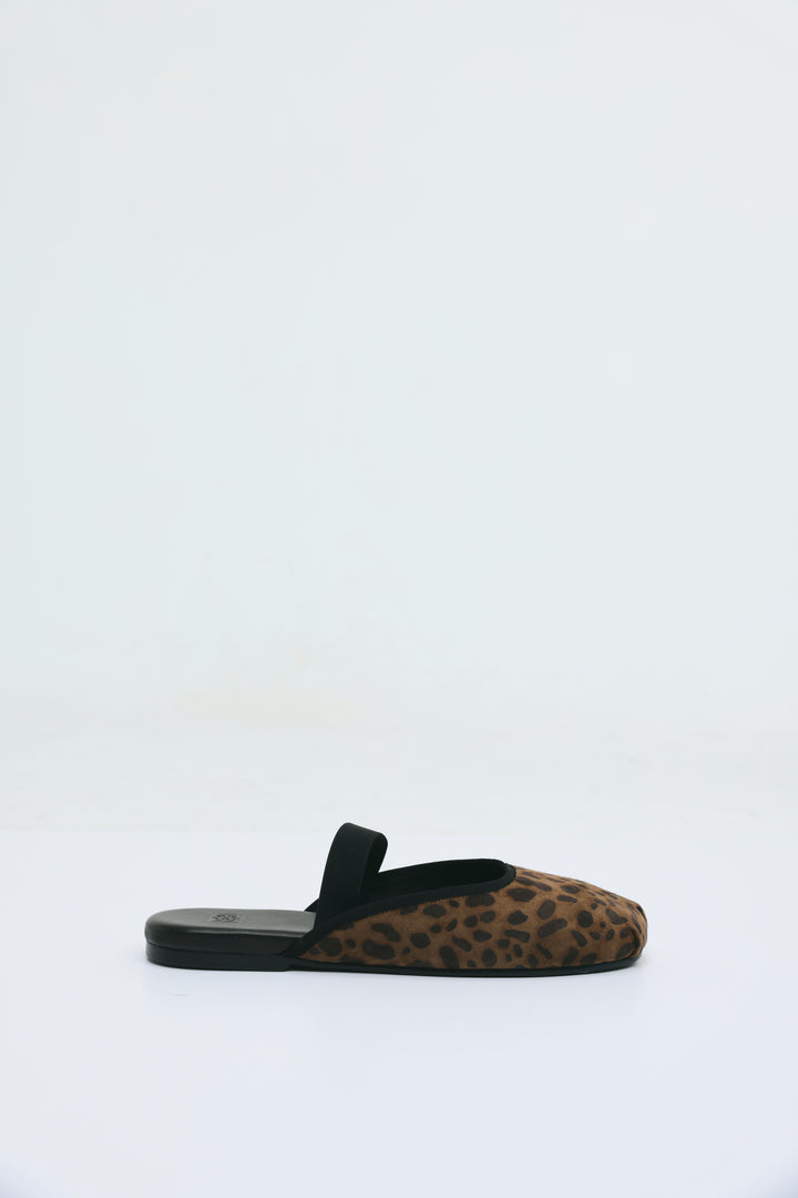 Leopard Ballerina Slides