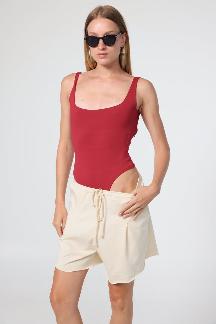 Cloud Red Bodysuit