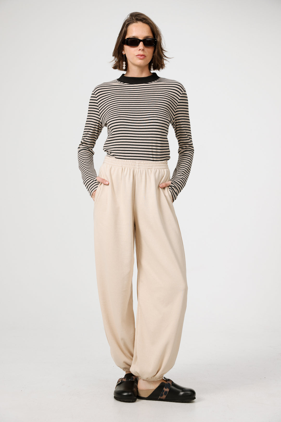 Rebasically Brown Striped Shirt