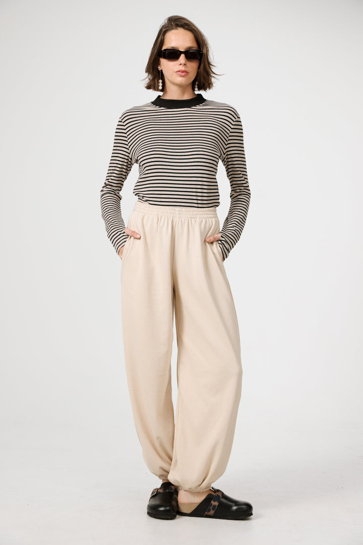 Rebasically Brown Striped Shirt