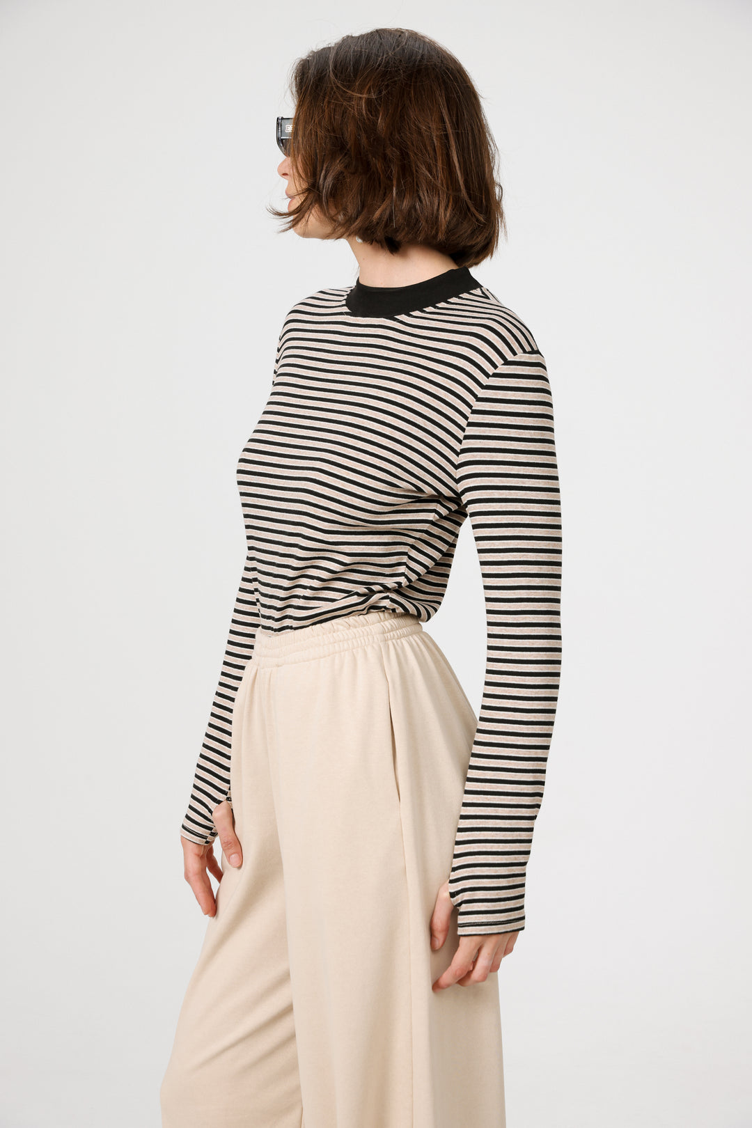 Rebasically Brown Striped Shirt