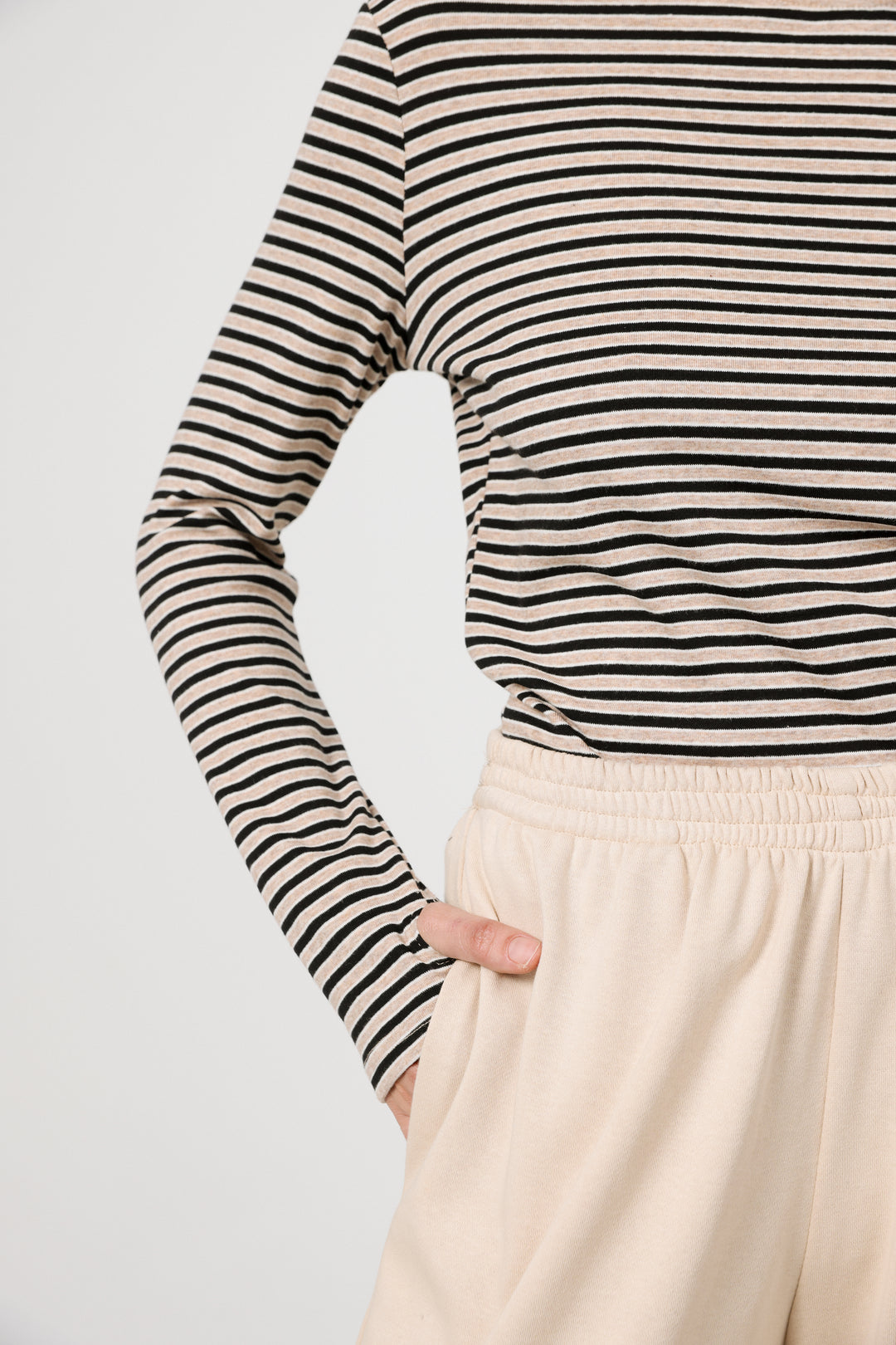 Rebasically Brown Striped Shirt