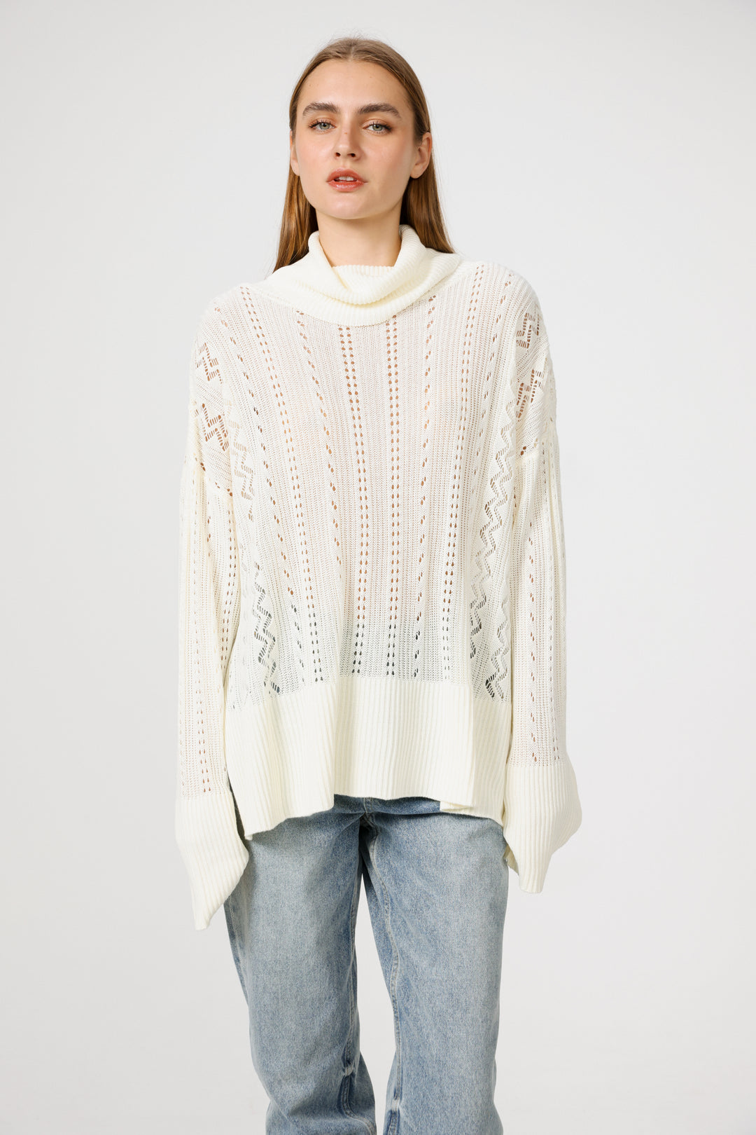 Still Cream Jumper סוודר סריג שמנת 