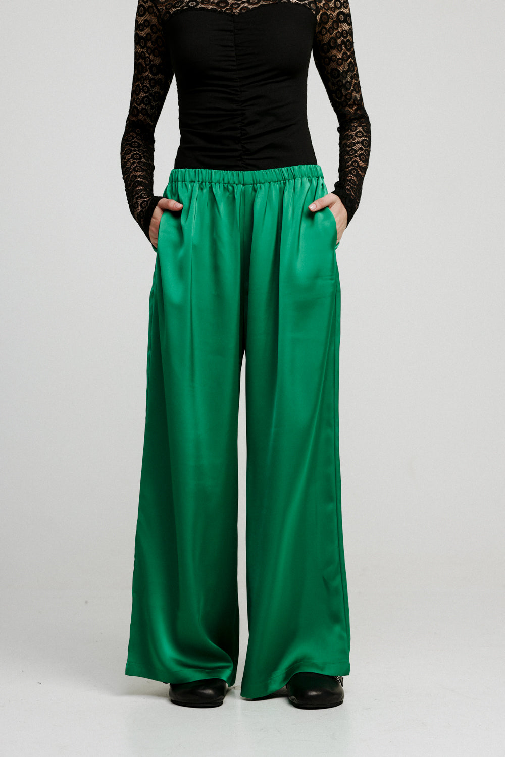 Flow Green Wide Leg Bottoms