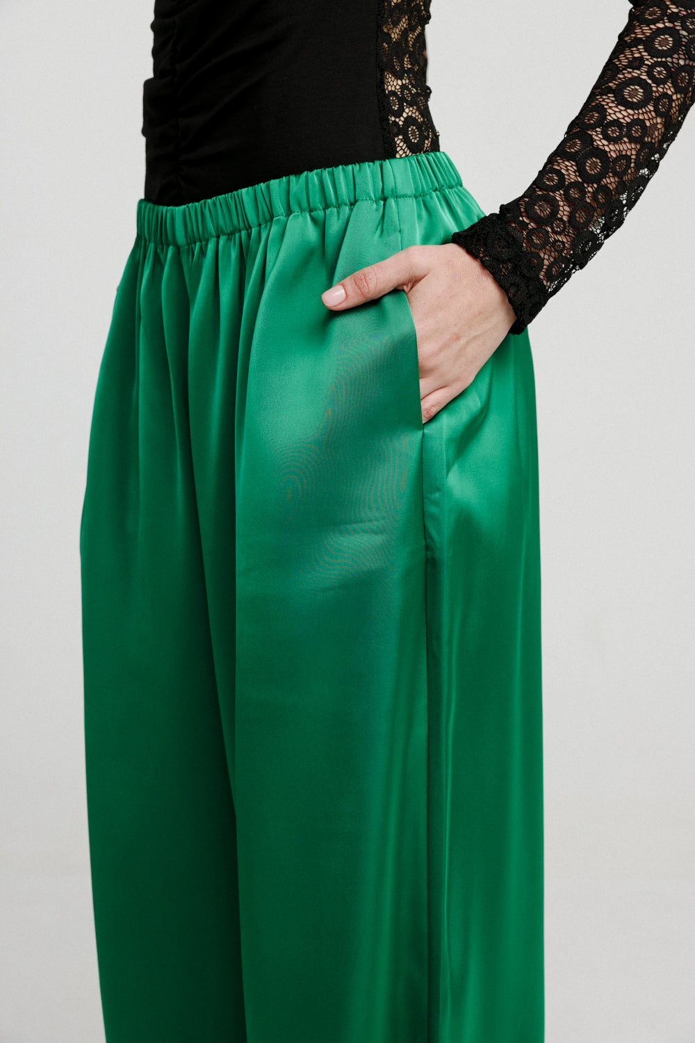 Flow Green Wide Leg Bottoms