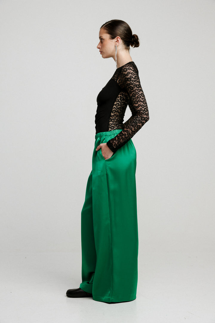 Flow Green Wide Leg Bottoms