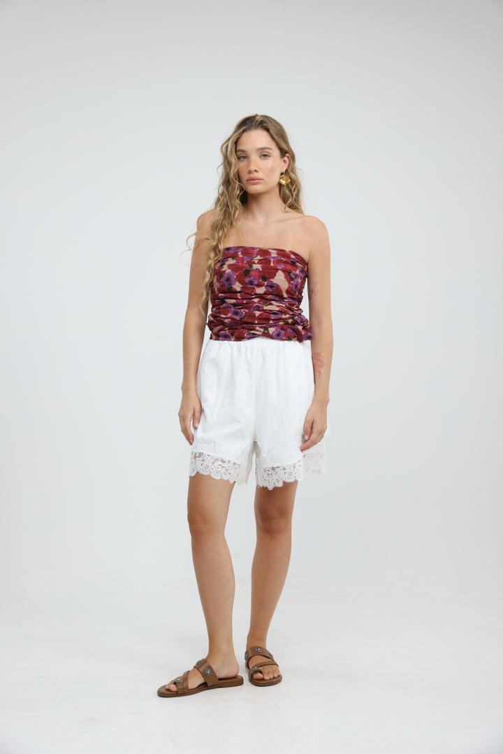 Moonstone White Shorts