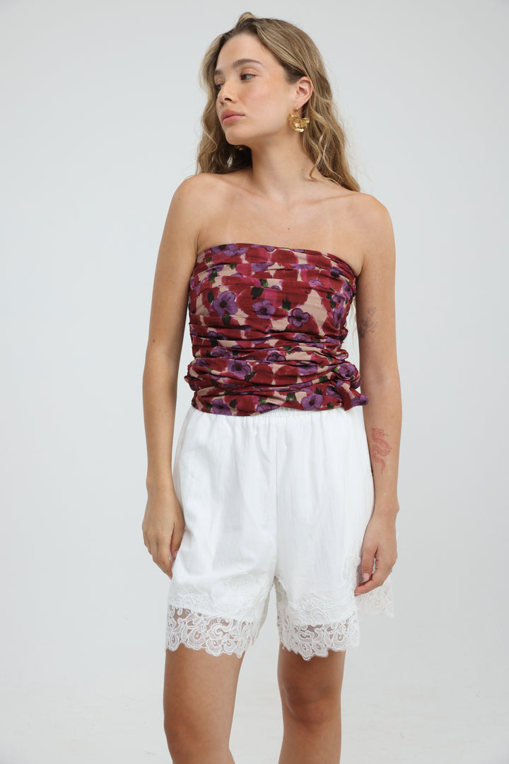 Moonstone White Shorts
