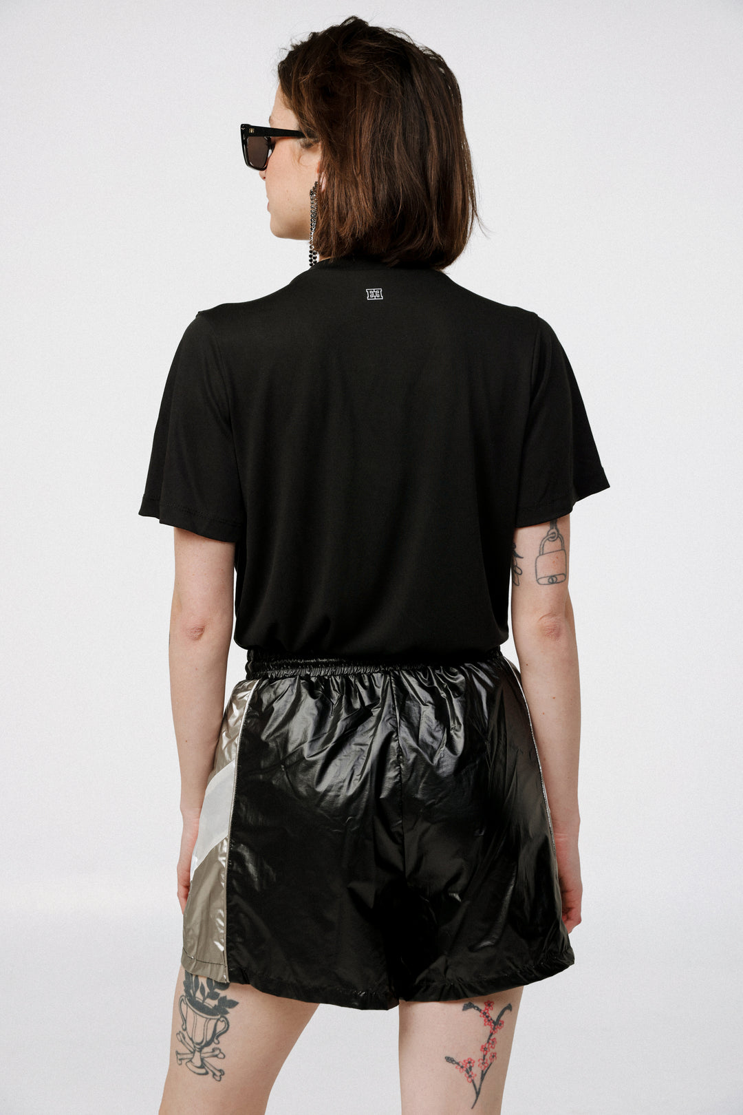 Nylon Black Shorts