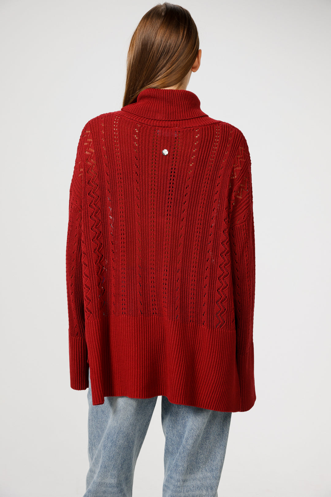 סריג אדום גב Still Wine Jumper